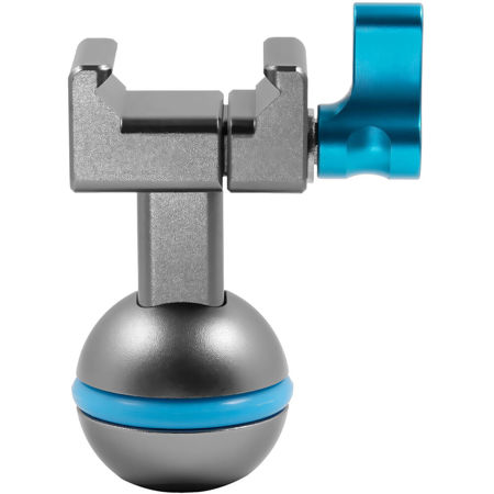 Kondor Blue NATO Clamp to Ball Head for Magic Arms, Space Gray