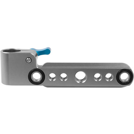 Kondor Blue Top NATO Rail with 15mm Rod Clamp for RED V-RAPTOR, Space Gray