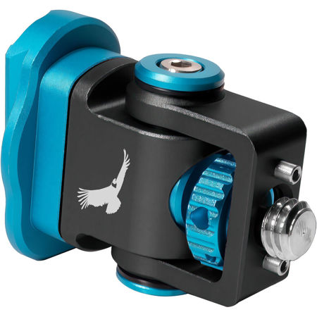 Kondor Blue Swivel Tilt Monitor Mount with Built-In Mini QR Plate, Raven Black