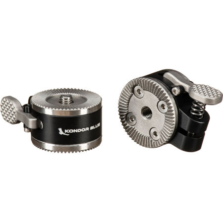 Kondor Blue Right Quick Release Rosette Module Set with Push Button, Raven Black