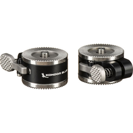Kondor Blue Right Quick Release Rosette Module Set with Push Button, Raven Black