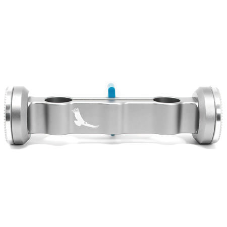 Kondor Blue 15mm Dual Rod Clamp with ARRI-Style Rosettes, Space Gray