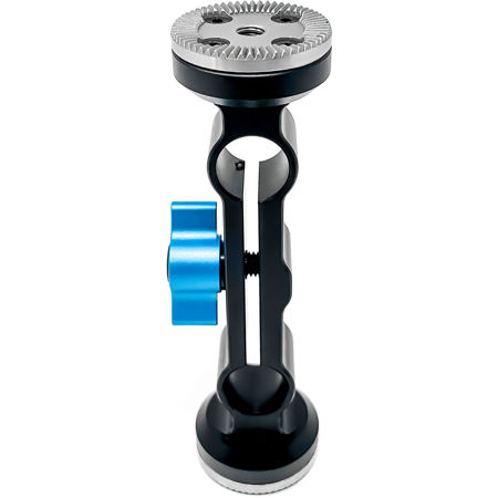 Kondor Blue 15mm Dual Rod Clamp with ARRI-Style Rosettes, Raven Black