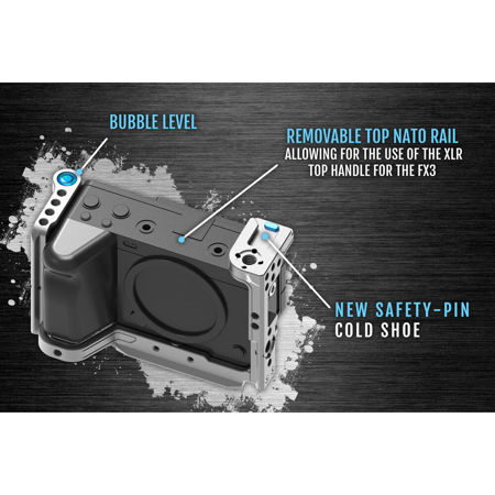 Kondor Blue Full Camera Cage w/Trigger Top Handle for Sony FX3, Space Gray