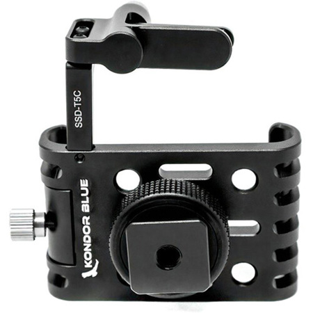 Kondor Blue T5/T7 Samsung SSD Holder for BMPCC 4K/6K & Z Cam Cages, Raven Black