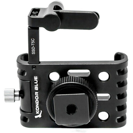 Kondor Blue T5/T7 Samsung SSD Holder for BMPCC 4K/6K & Z Cam Cages, Raven  Black KB-T5SSD-BK