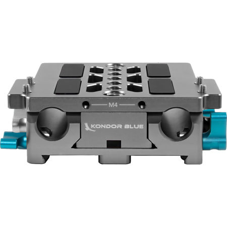Kondor Blue LWS ARRI Bridge Plate w/Riser Plate for ARRI Alexa Mini, Space Gray