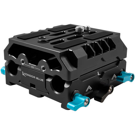 Kondor Blue LWS ARRI Bridge Plate with Riser Plate for RED KOMODO, Raven Black