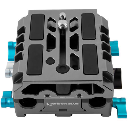 Kondor Blue LWS ARRI Bridge Plate with Riser Plate for RED KOMODO, Space Gray