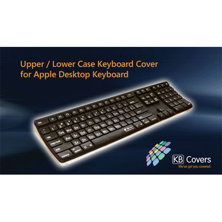 KB Covers Upper/Lower Case Keyboard Cover for Apple