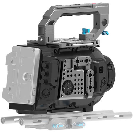 Kondor Blue Camera Cage w/Trigger Pro Top Handle for URSA Mini 12K/4.6K/4K, Gray