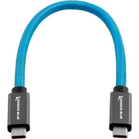 Kondor Blue 8.5" USB 3.1 Gen 2 Type-C to Type-C Cable for SSD Recording