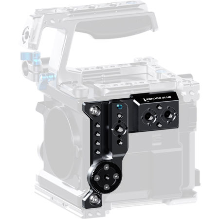 Kondor Blue Left-Side Plate for RED V-RAPTOR, Raven Black