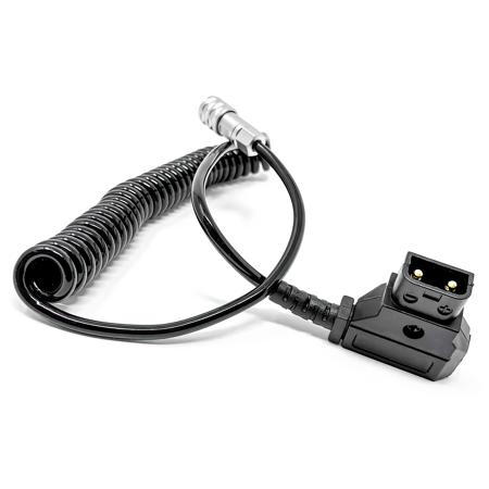 Kondor Blue Coiled D-Tap to BMPCC 4K/6K Power Cable, Black