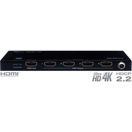 Key Digital KD-DA1X4 1x4 HDMI DCI 4K Distribution Amplifier with HDCP 2.2