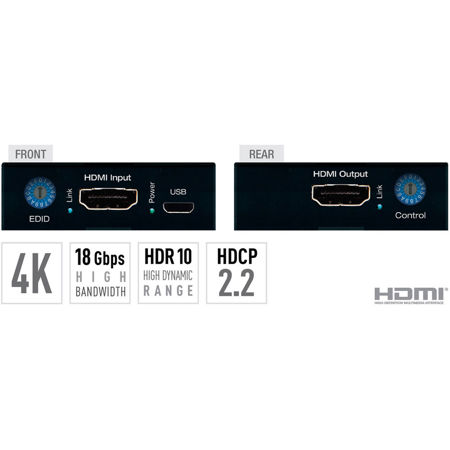 Key Digital KD-FIX418 4K/18G HDMI Fixer, Booster, Buffer of EDID, HDCP, Hot Plug