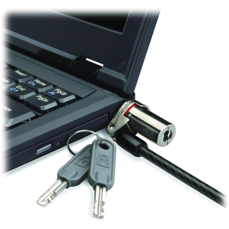 Kensington MicroSaver DS Ultra-Thin Keyed Laptop Locks, Black