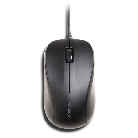 Kensington Wired Three-Button Mouse for Life, Black