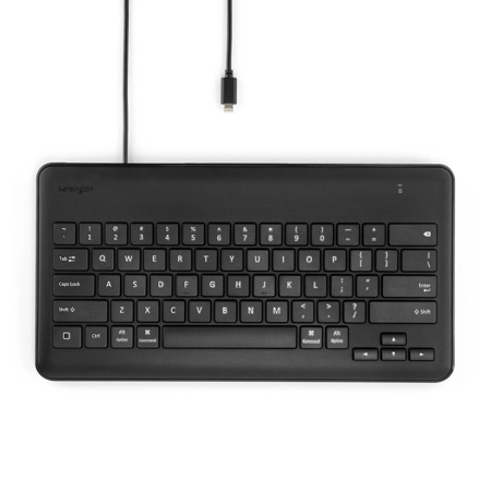 Kensington Wired Keyboard for iPad with Lightning Connector, Black