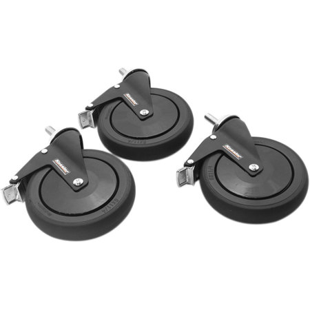 Kessler K-Pod 6" Standard Dual-Locking Caster Wheels, Set of 3