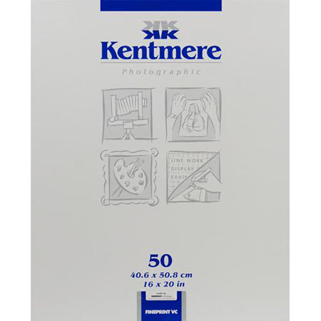 Kentmere 6006527 Fineprint VC Paper, 16x20in, 50 Sheets