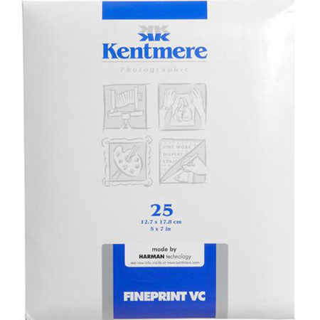 Kentmere Fineprint VC Grain SemiMatte Paper,5x7", 25 Sh
