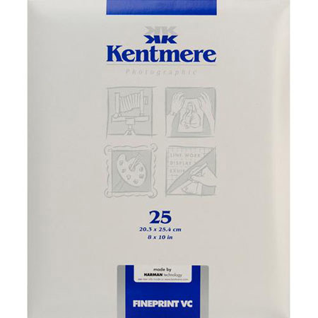 Kentmere 6008493 Fineprint VC Paper, 8x10in, 25 Sheets