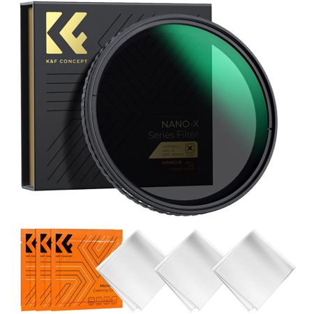 K&F Concept Nano-X 52mm ND2-32 1-5 Stop Multi-Coated Variable ND Filter