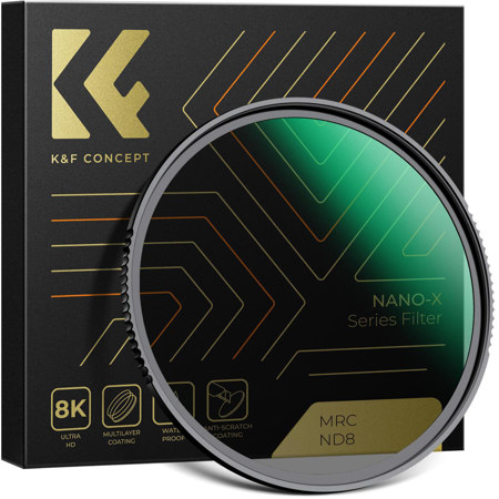 K&F Concept Nano-X ND8 3-Stop Neutral Density Lens Filter 55mm