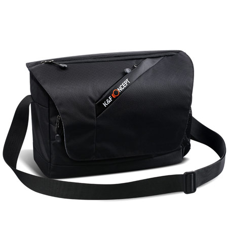 K&F Concept Compact Nylon Messenger Shoulder Bag for DSLR Camera for 9.7" Laptop