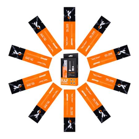 K&F Concept 24mm Full-Frame Sensor Cleaning Swab Kit with 10x 24mm Cleaning Swabs and 1x 20ml Cleaning Liquid