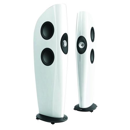 KEF Blade 3-Way Bass Reflex Floorstanding Speaker, Pair, Gloss White