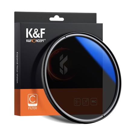 K&F Concept 82mm Classic Slim Blue Multicoated Circular Polarizer Filter