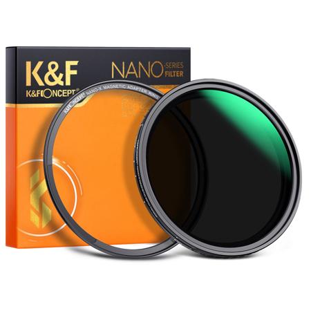 K&F Concept 55mm Nano-X ND8-128 3-7 Stop Magnetic Variable ND Lens Filter