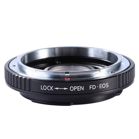K&F Concept High Precision Lens Adapter Mount,FD-EOS with Glass