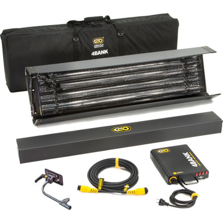 Kino Flo 4' 4-Bank Kit - Includes 4-Bank Fixture, 4-Bank Ballast, Soft Case, Universal 230U