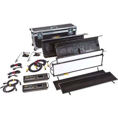 Kino Flo Gaffer/FreeStyle 31 LED DMX 2-Light Kit with Ship Case, Universal