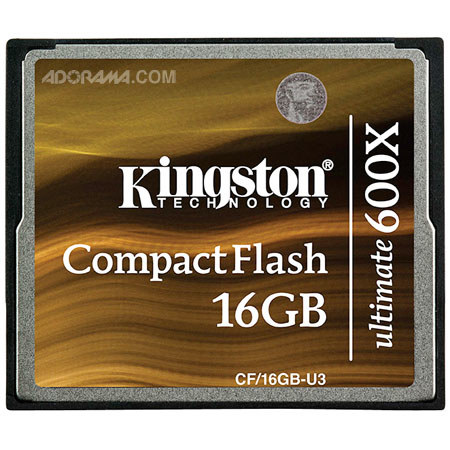 Kingston Tech 16GB CompactFlash Ultimate 600xMemoryCard