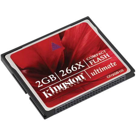 Kingston Technology 2 GB, 266x Ultimate-2 Compact Flash Memory Card #CF2GBU2