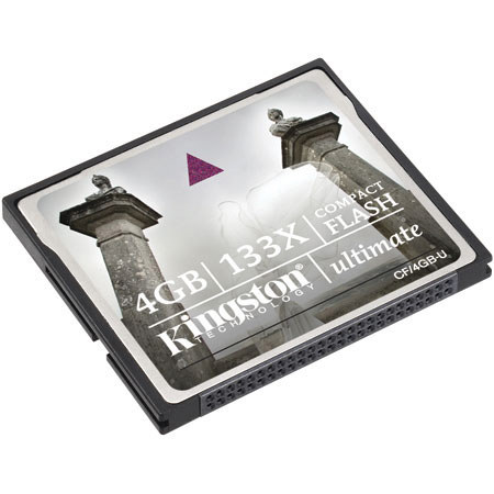 Kingston Technology 4GB, 133x Ultimate Compact Flash Memory Card #CF4GBU