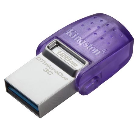 Kingston Technology DataTraveler microDuo 3C 128GB USB Type-C and USB Type-A Flash Drive