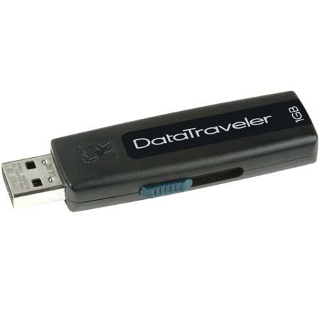 Kingston Technology Data Traveler 100, 1 GB Flash Drive with USB 2.0 Interface, Purple