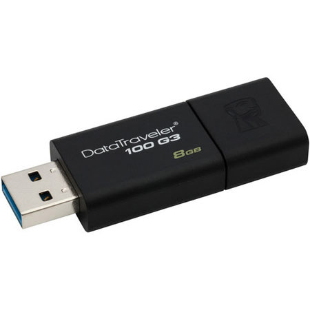 Kingston Technology 8GB DataTraveler 100 (G3) USB 3.0 Flash Drive