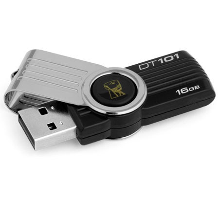 Kingston DT101G216GB 16GB 101 Gen 2 Flash Drive, Black