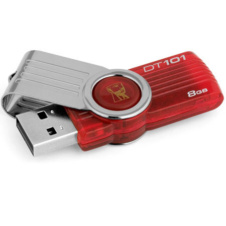 Kingston DT101G28GB 8GB 101 Gen 2 DataTraveler - Red