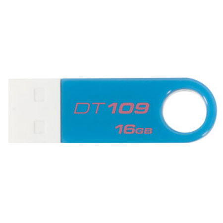 Kingston Technology DT109/16GBZ, 16GB Data Traveler 109, FlashDrive White/Blue