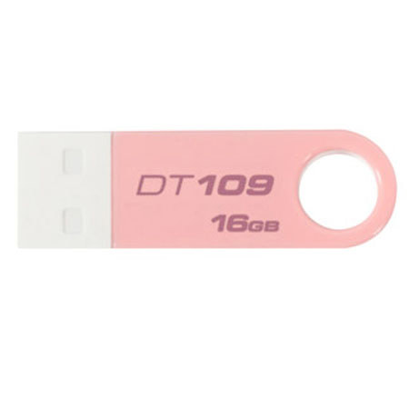 Kingston Technology DT109/16GBZ, 16GB Data Traveler 109, FlashDrive White/Pink