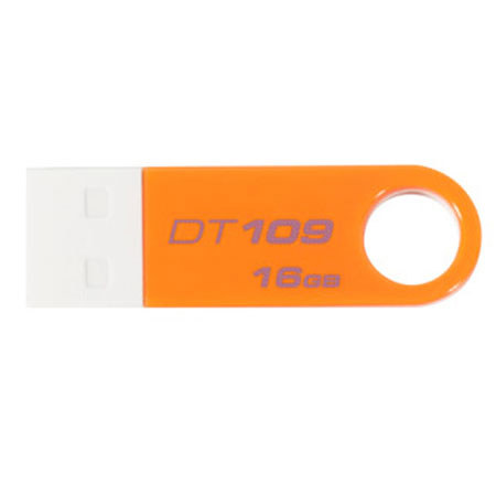 Kingston Technology DT109/16GBZ, 16GB Data Traveler 109, FlashDrive White/Orange