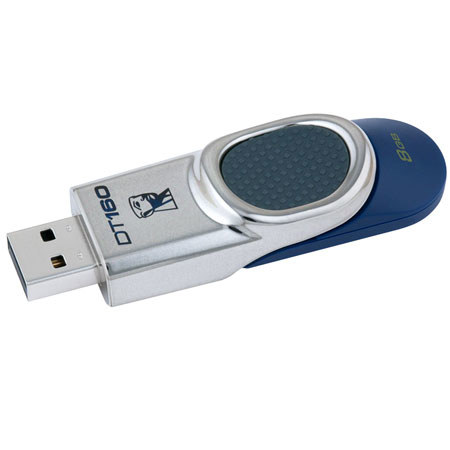 Kingston DT1608GB 8GB USB Flash Drive, USB 2.0