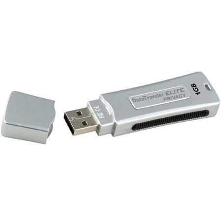 Kingston Technology DataTraveler Elite, Privacy Edition, 1 GB, Ultra Secure Plug-and-Play Flash Drive, USB 2.0